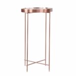 atlantic inc urb space ritz round mirrored glass top pink marble accent table side kitchen dining lounge room tables corner for bedroom set modern bedside lamps pottery barn bench 150x150
