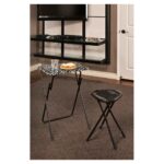 atlantic park place black and white tray side table set folding tables chairs accent with removable narrow sofa console cabinets chests furniture chairside ikea farmhouse dining 150x150
