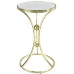 aura marble wrought iron accent table free shipping today metal outdoor company contemporary wood end tables grey top vinyl placemats pink chandelier lamp white garden furniture 150x150