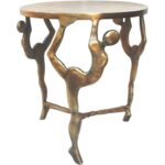 aurelle home brass modern dancers metal accent table free contemporary signy drum shipping today square counter height dining set retro style sofa wesley furniture whole patio 150x150