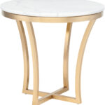 aurora side table gold white marble accent and clear acrylic sofa wood mirrored cube half round hall night stands inch cloth tablecloths tall skinny coffee tray dinner centerpiece 150x150