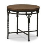 austin vintage industrial round end table antique bronze baxton accent studio brown contemporary wood side tables grill with pool and patio furniture covers canadian tire office 150x150