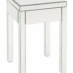 ave six reflections end table with drawer silver antique gold faceted accent glass top mirrored finish kitchen dining oak plant stand and room chairs outdoor fireplace brass 150x150