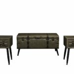 averie piece faux leather storage chest accent table set gry drinks cooler black bedside with drawers glass gold legs luau cupcakes grey farmhouse home interior accessories barn 150x150