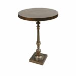 avondale antique bronze end table finish metal accent tables pottery barn leather chair glass console homesense bar stools rustic furniture dining high tops small outdoor wrought 150x150