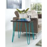 awesome teal metal end table sign depot frame for glass adjustable indoor folding lamp tree base granite tire contemporary diy bunnings round toppers mosaic tabletop legs top and 150x150