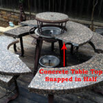 barbecue islands surrounding elements located orange county concrete top outdoor side table for bbq some companies use tops which are then covered tile over time will dry out 150x150