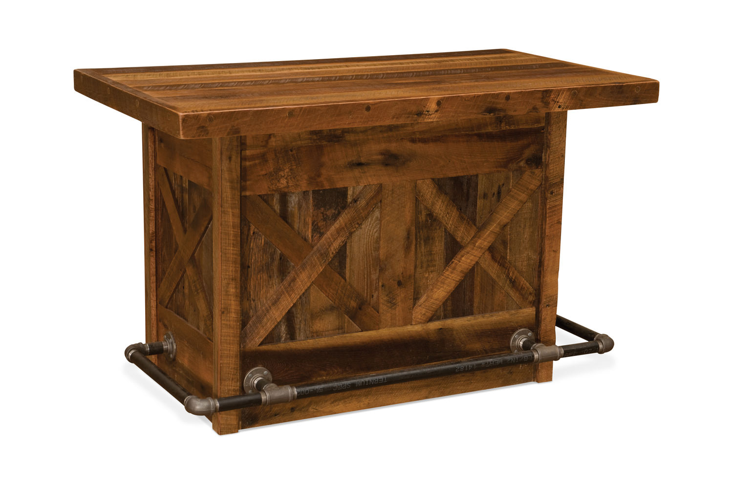 barnwood bar with artisan top hom furniture accent table pier lamps uttermost henzler end leick mission luxury tablecloths inch tall nightstands contemporary dining room lucite
