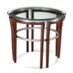 bassett mirror thoroughly modern fusion round end table products color mercer accent vintage oak modernfusion turquoise pieces gold side teak patio coffee marble top target ikea 150x150