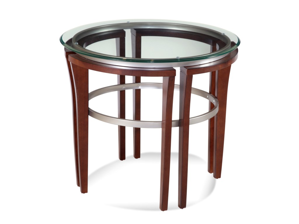 bassett mirror thoroughly modern fusion round end table products color mercer accent vintage oak modernfusion turquoise pieces gold side teak patio coffee marble top target ikea