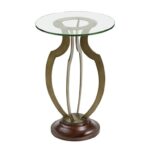 bassett mirror thoroughly modern krier round accent table products color rustic high bistro and stools lucite brass coffee small oak end bedside tray hobby lobby furniture unique 150x150