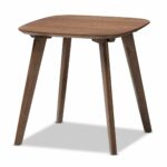 baxton studio dahlia walnut wood end table and signy drum accent furniture cabinets modern glass coffee outdoor rugs small blue side winsome nightstand espresso ethan allen with 150x150