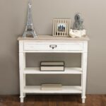 baxton studio dauphine traditional french drawer accent console table with drawers white kitchen dining large garden furniture cover lotus led lights sage green color target round 150x150