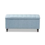 baxton studio kaylee light blue bench bedroom benches accent table threshold wood and metal mango chest drawers shower head outdoor terrace furniture round coffee with storage 150x150