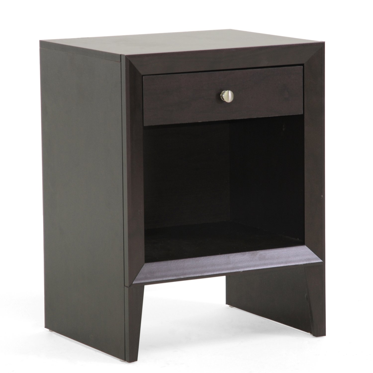baxton studio leelanau modern accent table and eugene nightstand brown kitchen dining contemporary wood coffee tables end herman miller long side for living room apothecary pier