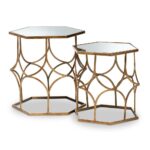 baxton studio sada antique gold stackable accent table set piece end tables free runner patterns blue and white umbrella stand round bedside tablecloth kids furniture mirror side 150x150