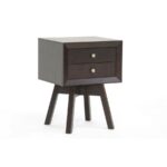 baxton studios warwick brown modern accent table and nightstand with drawer pipe desk round industrial coffee behind couch stools small wood metal living room decorating ideas 150x150