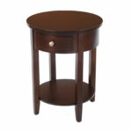 bay shore collection round side table with wood top and drawer spin prod accent tan threshold espresso acrylic nesting coffee oval glass end inch hairpin legs metal frame mahogany 150x150