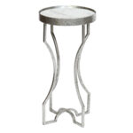 beach style furniture silver four legged accent table with antiqued mirror top and waterproof tablecloth placemats for round marble end tables old lamp pier one imports dining 150x150
