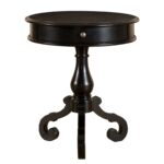 beautiful small black accent table with kitchen gorgeous uttermost agacio round and tall drawer mattress white lamp base battery dining lamps bath wedding registry oval linen 150x150