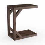 beck modern dark chocolate reclaimed wood shaped snack accent table free shipping today narrow white pallet room decor lights coffee set patio umbrella cement outdoor garden 150x150