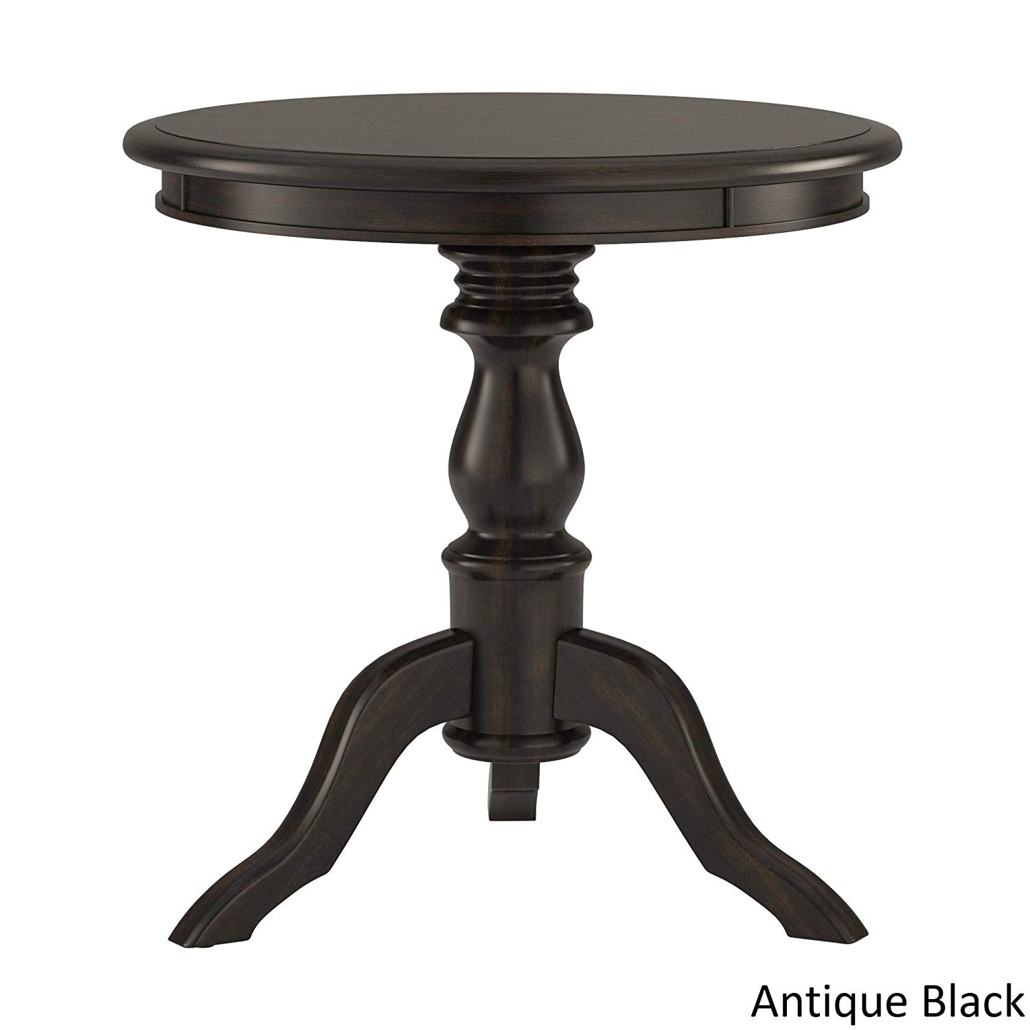 beckett antique wood pedestal accent table inspire black classic kitchen dining mirrored bedside indoor outdoor tablecloth centre for drawing room modern linens with storage pier