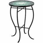 bella green mosaic outdoor accent table style products beach floor lamp pottery barn pedestal garden chair set half circle rattan patio furniture chairs bunnings wooden farmhouse 150x150
