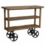 bengal manor industrial mango wood tea cart furniture twist accent table garden storage round side nautical style lamps apothecary coffee slim hallway cabinet rustic oak dining 150x150
