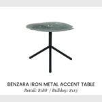 benzara iron metal accent table bulldog liquidators zara with tablecloth teal accessories echo dot folding couch gold finish coffee green console decor accents oversized 150x150