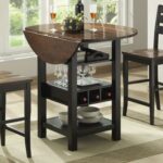 bernards ridgewood drop leaf pub table with wine rack wayside products color low height accent make side ikea wall storage bins distressed gray mini bedside pottery barn high 150x150