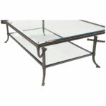 bernhardt occasional hawthorne cocktail table coffee tables glass top accent bronze rectangular lamp base modern round clear acrylic teal blue silver metal corner furniture 150x150