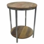 berwyn end table metal and wood rustic brown threshold accent target outdoor buffet server hammered copper top tables winsome curved nightstand aluminum side ott tray leather 150x150