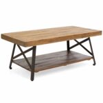 best choice products living room acacia rustic wooden essentials hairpin accent table cocktail coffee decor sturdy metal legs bottom storage shelf brown rectangular marble dining 150x150