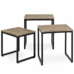 best choice products piece modern lightweight dining room table accent pieces stackable nesting coffee end living furniture lounge set brown kitchen wicker patio and chairs 150x150