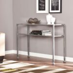 best glass and metal console table home design ideas unique silver accent tables living room dorm seating target marble tall lamps contemporary tablecloth for foot umbrella purple 150x150