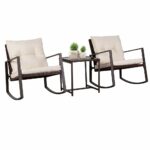 best rated patio lawn garden helpful customer reviews target storage accent table suncrown rocking chair set piece brown wicker bistro with beige white high dining sectional 150x150