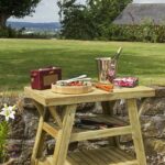 best spaces outdoors home balcony and outdoor side table for bbq this stylish yet functional barbecue has lots space dishes condiments will welcomed budding seasoned purple 150x150