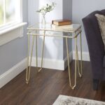 better homes and gardens metal accent table gold tempered glass top mirabella res rugs entryway bench elastic covers small outdoor patio furniture living room design dark wood 150x150
