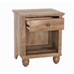 better homes gardens crossmill accent table weathered finish wooden display coastal beach lamps pottery barn centerpiece square outdoor coffee long low martin furniture concrete 150x150