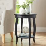 better homes gardens round accent table with drawer multiple distressed blue colors coffee sets ikea dining cloth dark grey end tables black marble eugene walnut modern living 150x150