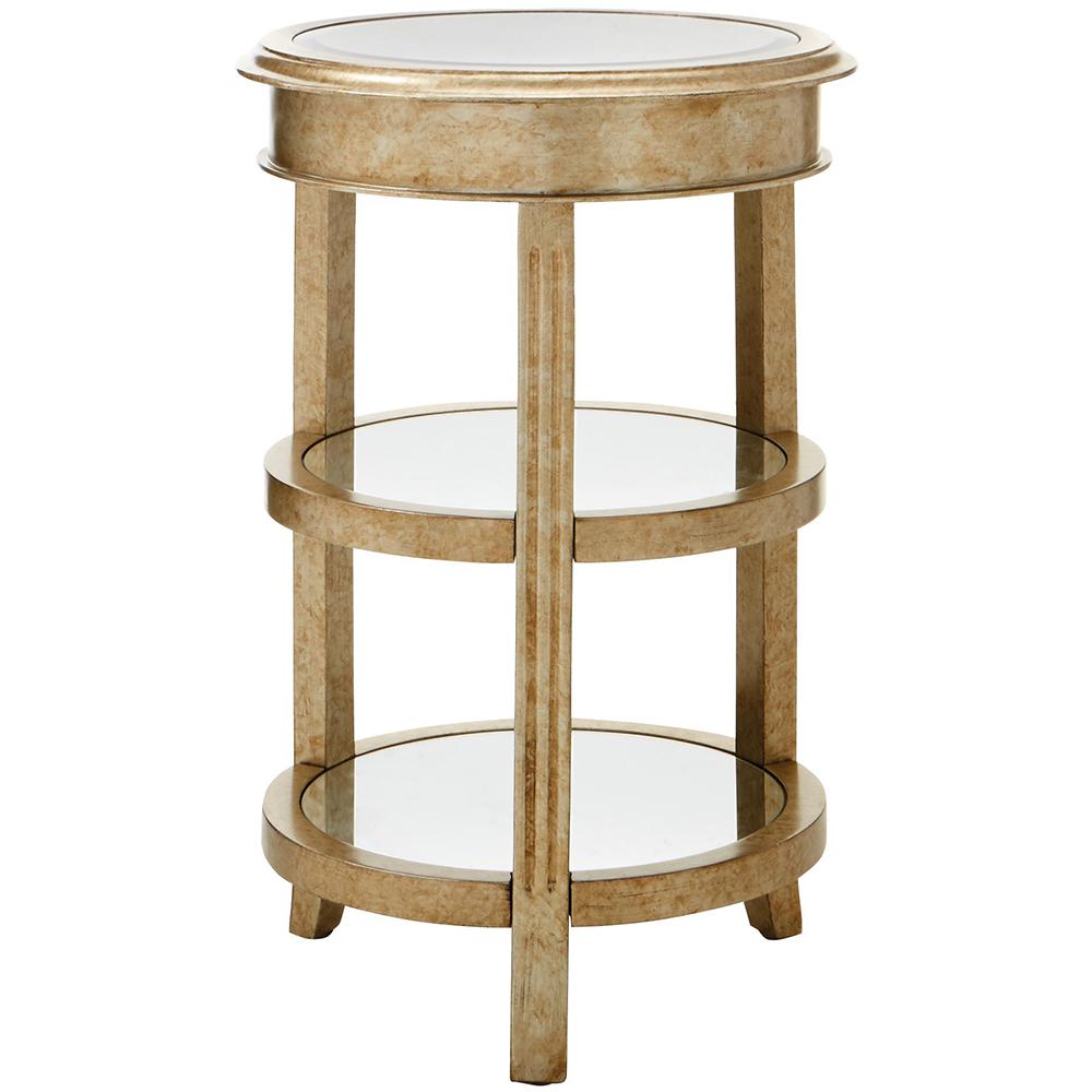 bevel mirror gold round accent table the end tables with matching mirrors nightstand furniture kirklands lamps nautical track lighting unique contemporary wood side pipe tile top