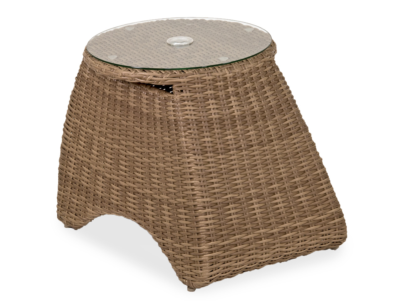 biscayne round aluminum woven resin wicker side table chair king wickr outdoor brown pottery barn furniture granite top coffee night lamp luxury living room glass home office