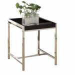 black acrylic chrome metal accent table products ikea bedroom cupboards cherry wood furniture teal cabinet bathroom fittings wine cube three legged foyer decorative tables living 150x150