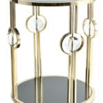 black and gold accent table elegant end modern rose occasional furniture side narrow coffee for small space antique marble red asian lamp outdoor with umbrella hole ikea garage 150x150