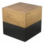 black and gold draper cube table products uttermost gin accent mosaic patio clearance very garden furniture brass hairpin legs grey green paint cherry occasional tables ethan 150x150