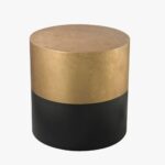 black and gold drum table dear keaton granby cylinder accent threshold from outdoor furniture collections rose home decor fretwork coffee cool lamps entrance velvet curtains pier 150x150