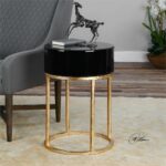 black gold round accent table quatrefoil wood grinch inflatable couches edmonton red asian lamp umbrellas that provide shade mirror ikea toy storage unit cabinets with glass doors 150x150