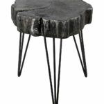 black iron tree slab side table products woods wood accent battery operated lamp patio chairs round folding target linen cloth pier one outdoor umbrellas center design half moon 150x150