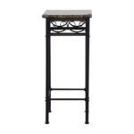 black metal accent table monarch off faux marble with base patio outdoor dining kitchen and room chairs hanging floor lamp vintage sofa umbrella lights diy concrete razer mouse 150x150