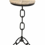 black metal chain end table accent decorative plant night stand telephone industrial decor ashley coffee set shallow hall cupboard interior decorating styles extra wide carpet 150x150